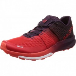 Tenis Salomon Unisex S/LAB Ultra Trail Running Shoe, Racing Red/Maverick/White, 6