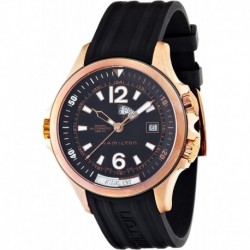 Reloj H77545735 Hamilton Hombre Khaki Navy Black Dial (Importación USA)