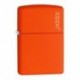 ¡ Encendedor Zippo Colors Logo Orange Matte Lighter Naranja!