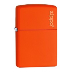 ¡ Encendedor Zippo Colors Logo Orange Matte Lighter Naranja!