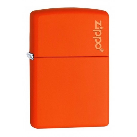 ¡ Encendedor Zippo Colors Logo Orange Matte Lighter Naranja!