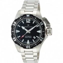 Reloj H77605135 Hamilton Khaki Navy Frogman Automatic Black (Importación USA)