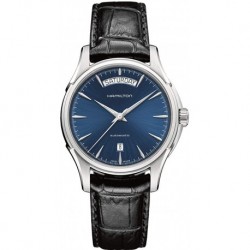 Reloj H32505741 Hamilton Jazzmaster Blue Dial Black Leather (Importación USA)