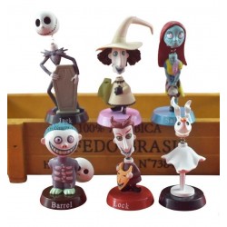 Figura Jack Skellington Set 6 Pzs El Extraño Mundo De Jack