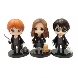 Harry Potter Hermione Ron Colección 3 Figuras En Bolsa