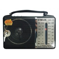 Radio Parlante Mp3 Am Fm Usb Sw Aux Recargable Cmik Mk-11