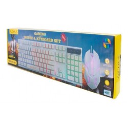Combo Teclado Y Mouse Gamer Led Usb Mouse 3 Botones Aoas-400