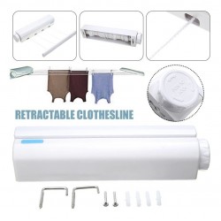 Colgador Retráctil De Ropa Para Interiores De 4 Cuerdas
