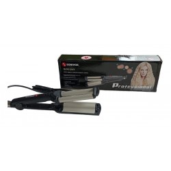 Pinza Rizadora Profesional Para Ondas De Sirena 2 Tubos