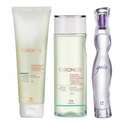 Perfume Gaia Yanbal + Kit Limpieza Antioleosidad Chronos