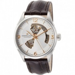 Reloj H32705551 Hamilton Jazzmaster Silver Dial Leather Stra (Importación USA)