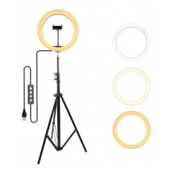 Aro De Luz Led 30 Cms Con Trípode 2m