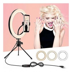 Anillo De Luz 30cm Con Tripode Y Soporte Para Telefono