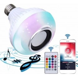 Bombillo Parlante Con Bluetooth Multicolores