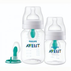 Combo Set De Tetero Avent 9 Onzas Y 4 Onzas Anticolicos