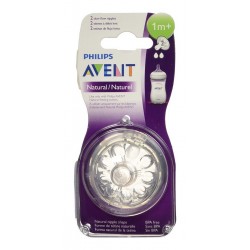 Chupo Natural Tetina Tetero Philips Avent Flujo Lento X 2