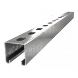 Riel 1 5/8x 1 5/8x 240cm, En Aluminio Para Paneles Solares