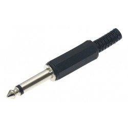 Conector Mono Macho 6.3 Mm Para Soldar