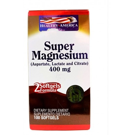 Super Magnesium Formula X 400 Mg X 100 Soft - Healthy Americ