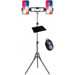 Tripode 1.40 Mts + Soporte Para Celular X2 Control Bluetooth