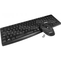 Kit Teclado Numerico + Mouse Optico Inalambricos Color Negro