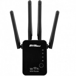 Repetidor Router Wifi Rompe Muros De 300 Mbps 4 Antenas