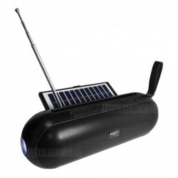 Parlante Bluetooth Portatil 5w Usb Micro Sd Fm Panel Solar