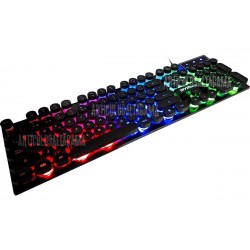 Teclado Gamer Alambrico Usb Retroiluminado Luz Led Español Ñ