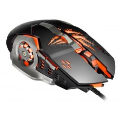Mouse Gamer Con Cable Usb Óptico 6 Botones 3200 Dpi Scroll