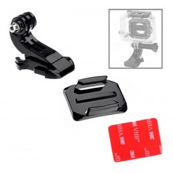 Kit Base Curva + Soporte J + Adhesivo Para Camara Deportiva