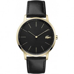 Reloj Lacoste 2011004 | Hombre Moon Black Leather Strap Dial (Importación USA)