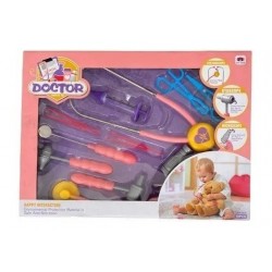 Set Infantil De Doctor Kit Médico Rosa9503