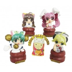 Cuatro Fichas De Ajedrez Del Anime Digi Charat