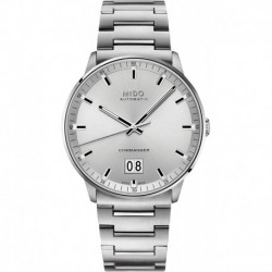 Reloj Mido M0216261103100 Commander Silver/Steel One Size (Importación USA)
