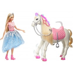Barbie Muñeca Princes Caballo Musical Baila Camina Unicornio