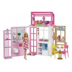 Barbie Casa Con Muñeca Mattel