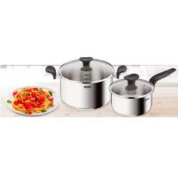 Batería De Cocina Imusa 4 Piezas Primary Acero Inoxidable