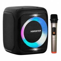 Parlante Portatil Bluetooth Hopestar + Microfono Inalambrico