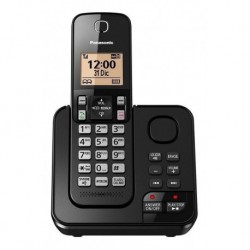 Teléfono Panasonic KX-TGC362B inalámbrico - color negro