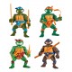 Playmates Tmnt Tortugas Ninja Clásicas Storage Shell 4 Pack