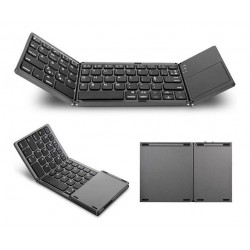 Mini Teclado Bluetooth Plegable Touchpad Elegante Super Slim