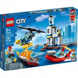 Lego City Policías Y Bomberos, Mision En La Costa 60308 Cantidad De Piezas 297