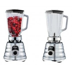 Licuadora Oster Classic 1.5 L Cromado Con Vaso De Vidrio