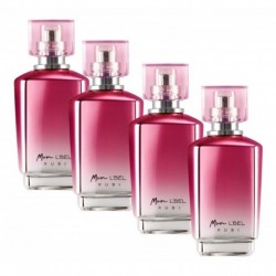 4 Perfumes Mujer Mon Rubi Lbel