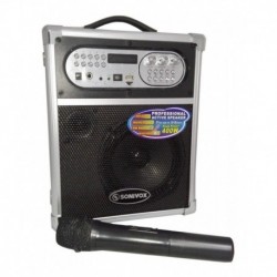 Cabina Sonivox 1455 De 400w Bluetooth Fm Microfono Karaoke