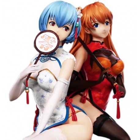 Figura Neon Genesis Evangelion Rei Ayanami Y Asuka Langley