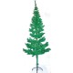 Árbol De Navidad Verde Puntas Blancas Clásico 180cm