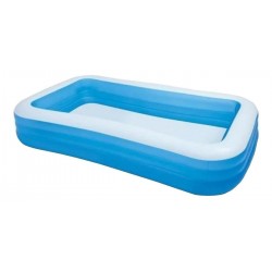 Piscina inflable rectangular Intex 58484 de 305cm x 183cm x 56cm 1020L azul y blanca