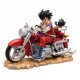 Dragon Ball Z Son Goku Con Gohan En Moto Figura En Caja