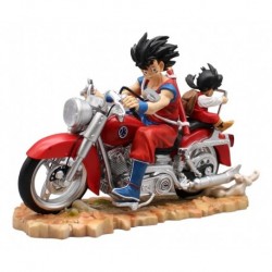 Dragon Ball Z Son Goku Con Gohan En Moto Figura En Caja